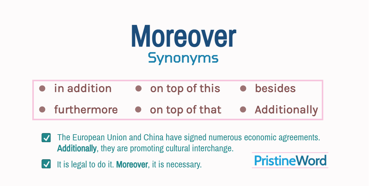 Moreover Furthermore Synonyms Moreover Furthermore Synonyms