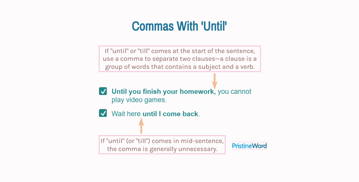 Commas With Until