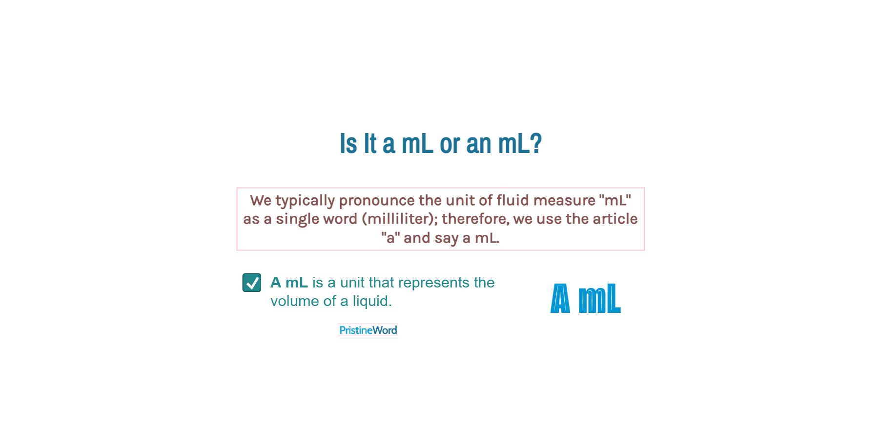 Is It A Ml Or An Ml