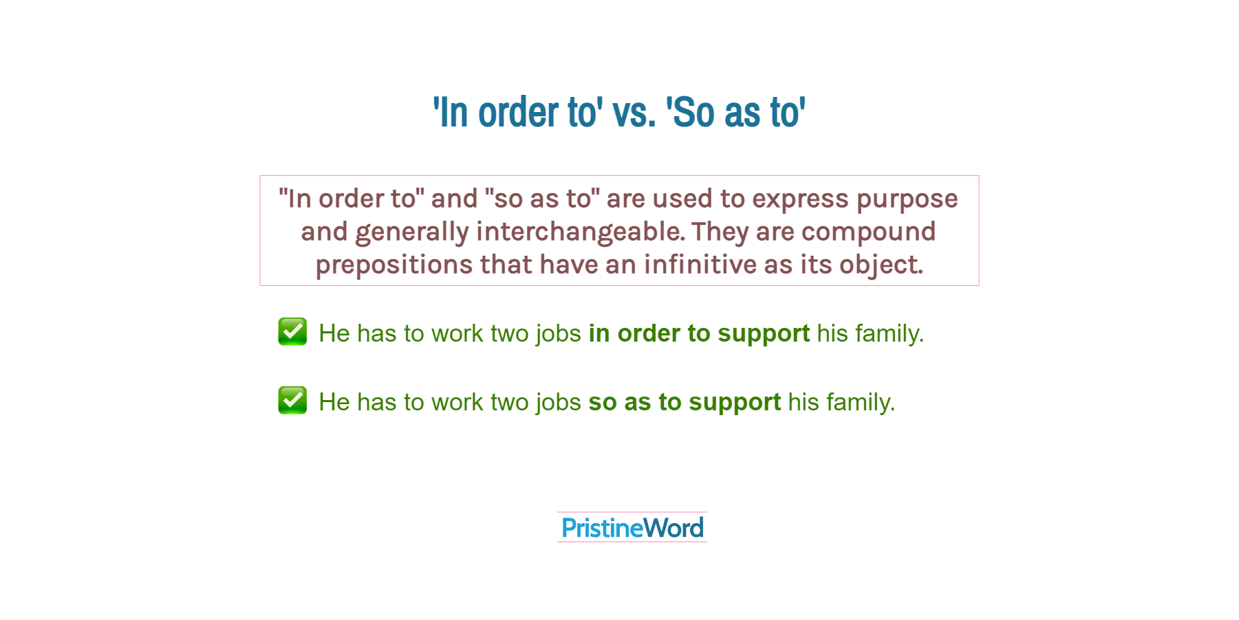  in order to vs so as to 