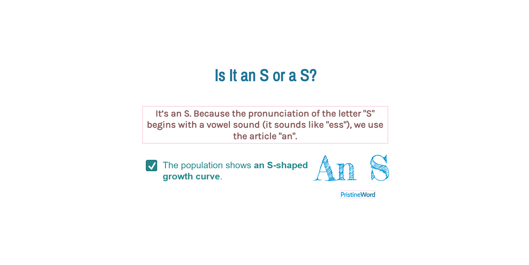 Is It an S or a S?