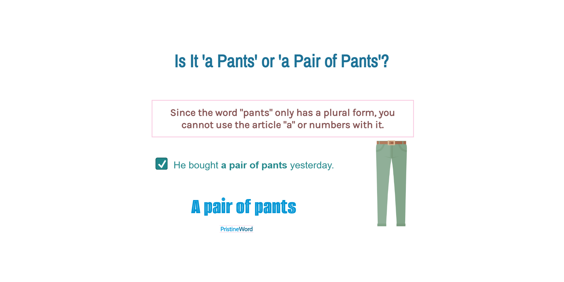 what is the bottom of a pair of pants called