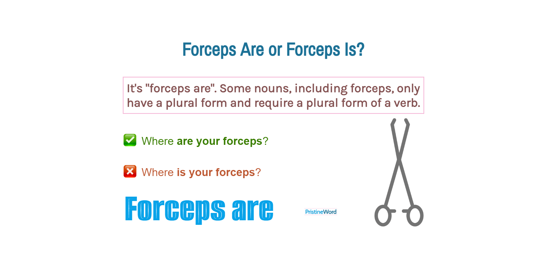 5 letter word from forceps