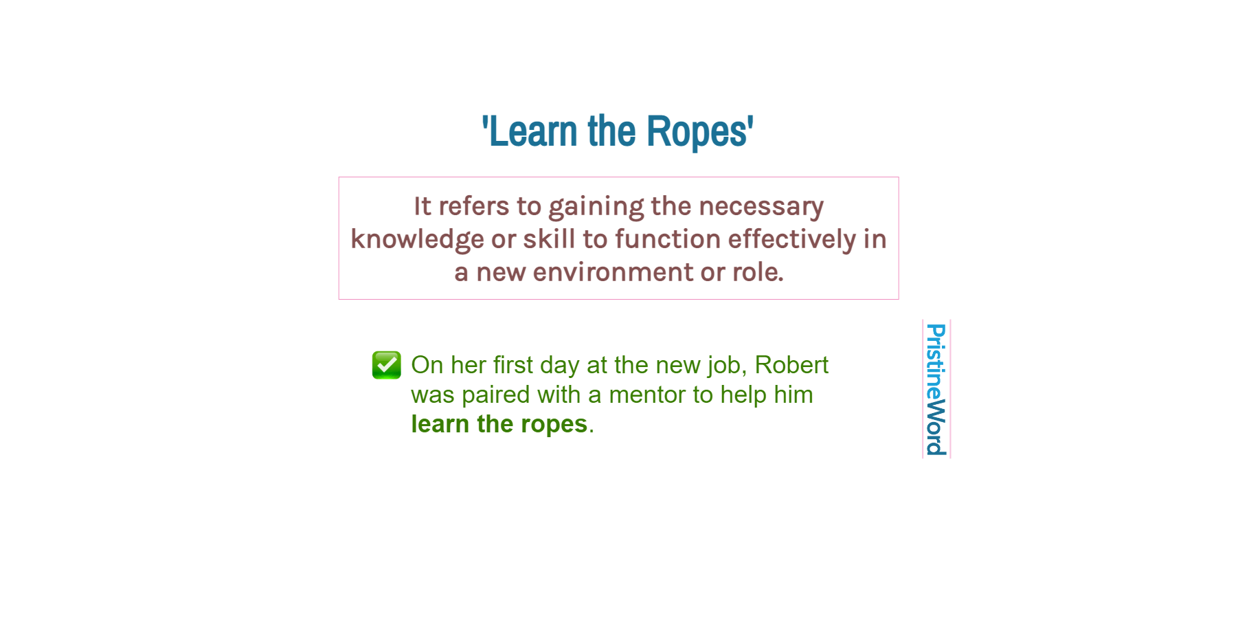 On the on sale ropes meaning