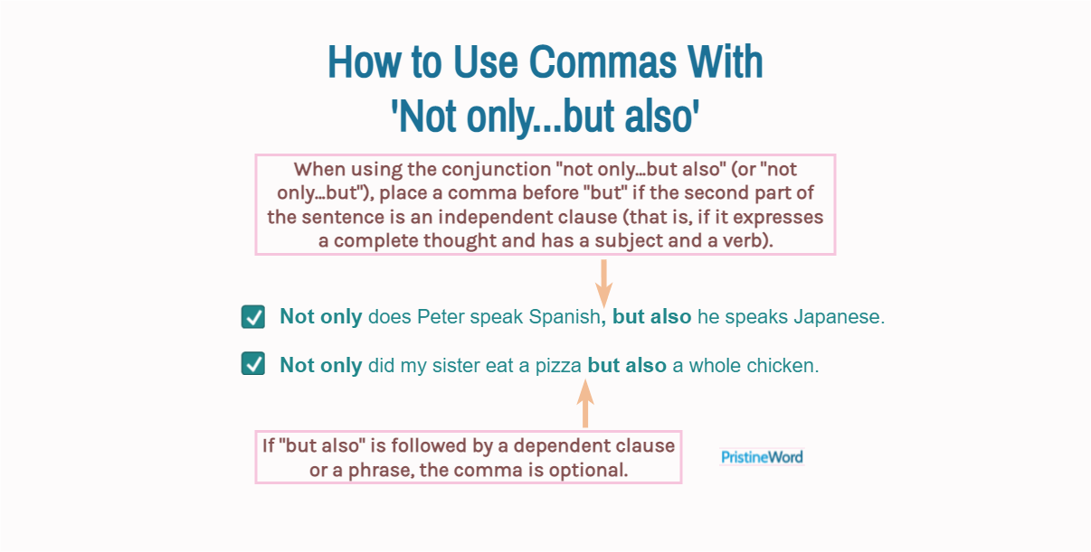 How to Use Commas With 'Not only...but also'