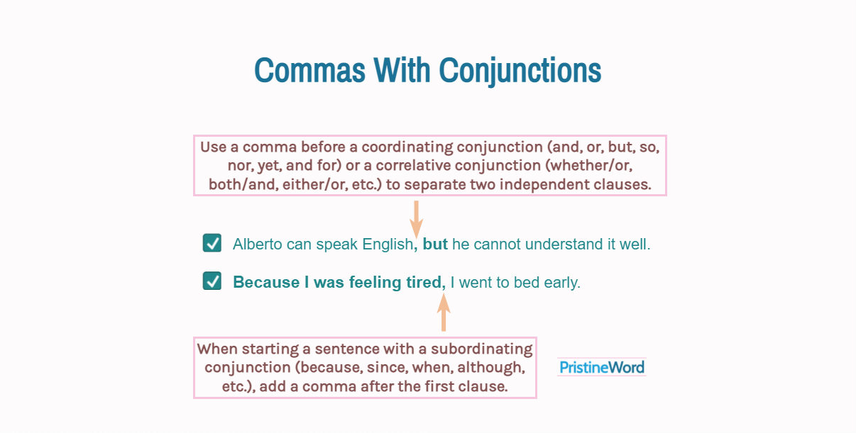 Commas With Conjunctions