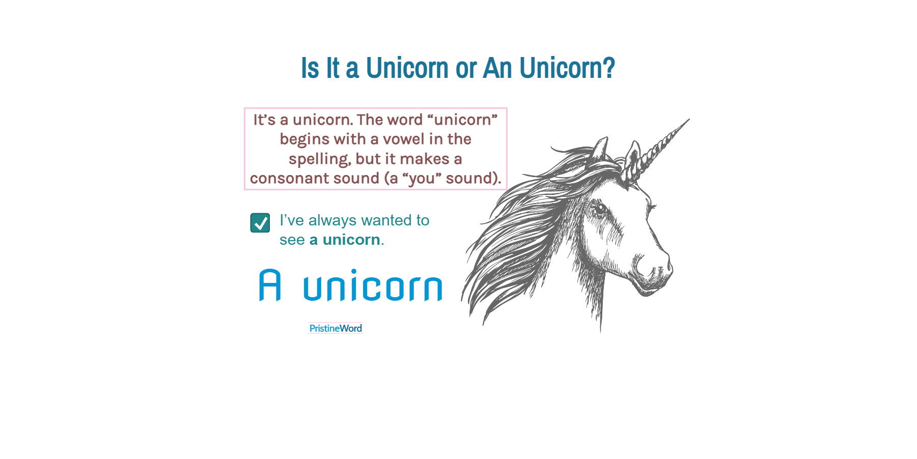 Is It a Unicorn or an Unicorn?