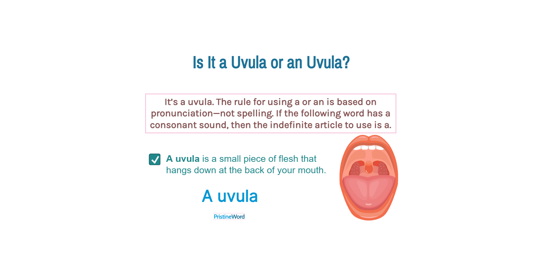 Is It a Uvula or an Uvula?