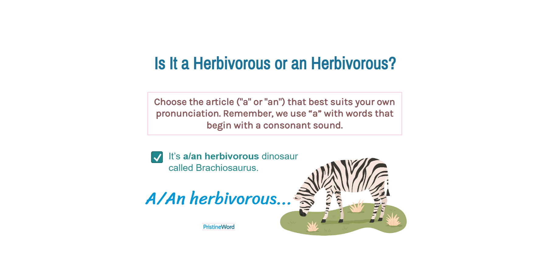 Is It a Herbivorous or an Herbivorous?