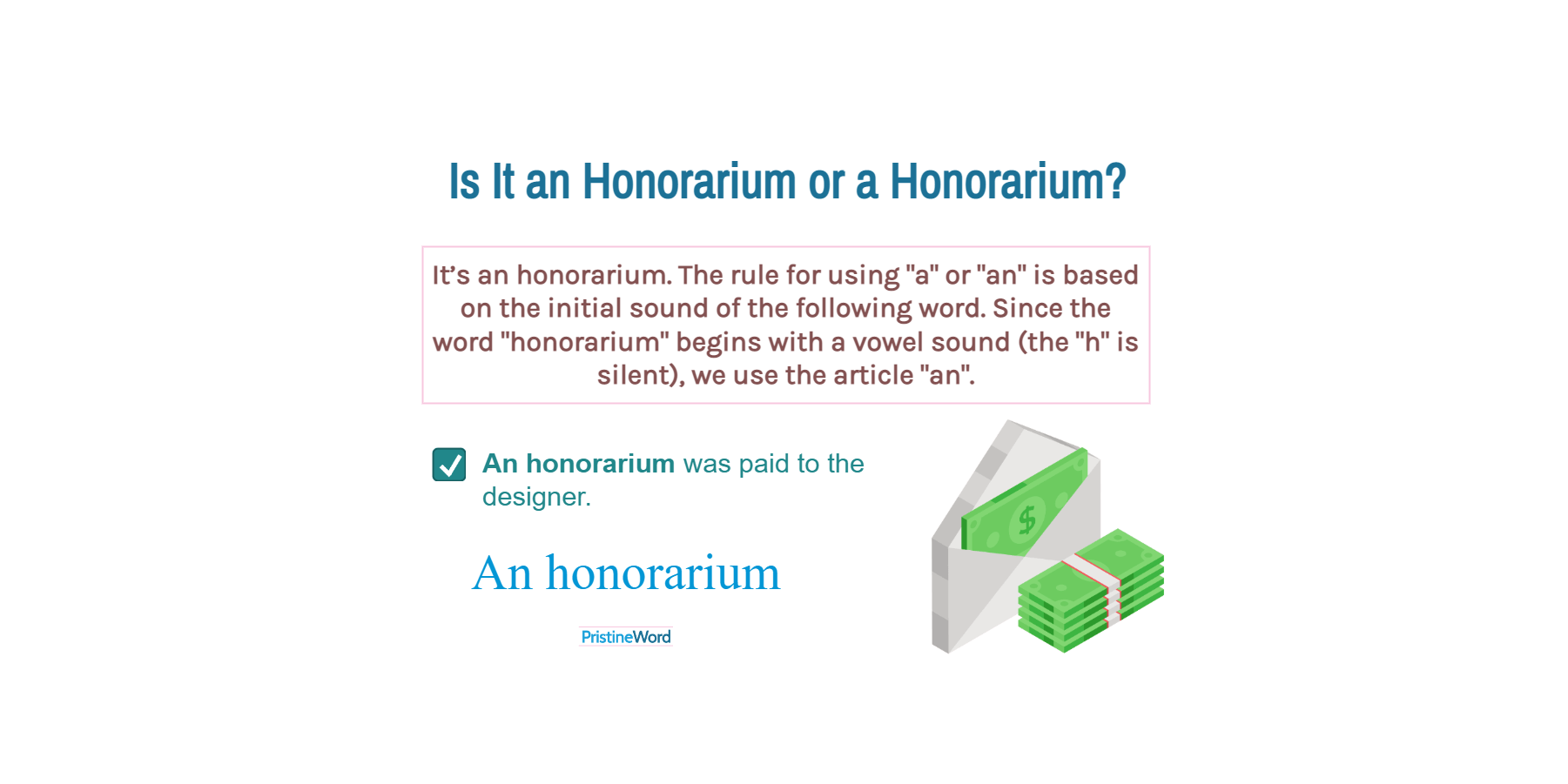 Is It an Honorarium or a Honorarium?