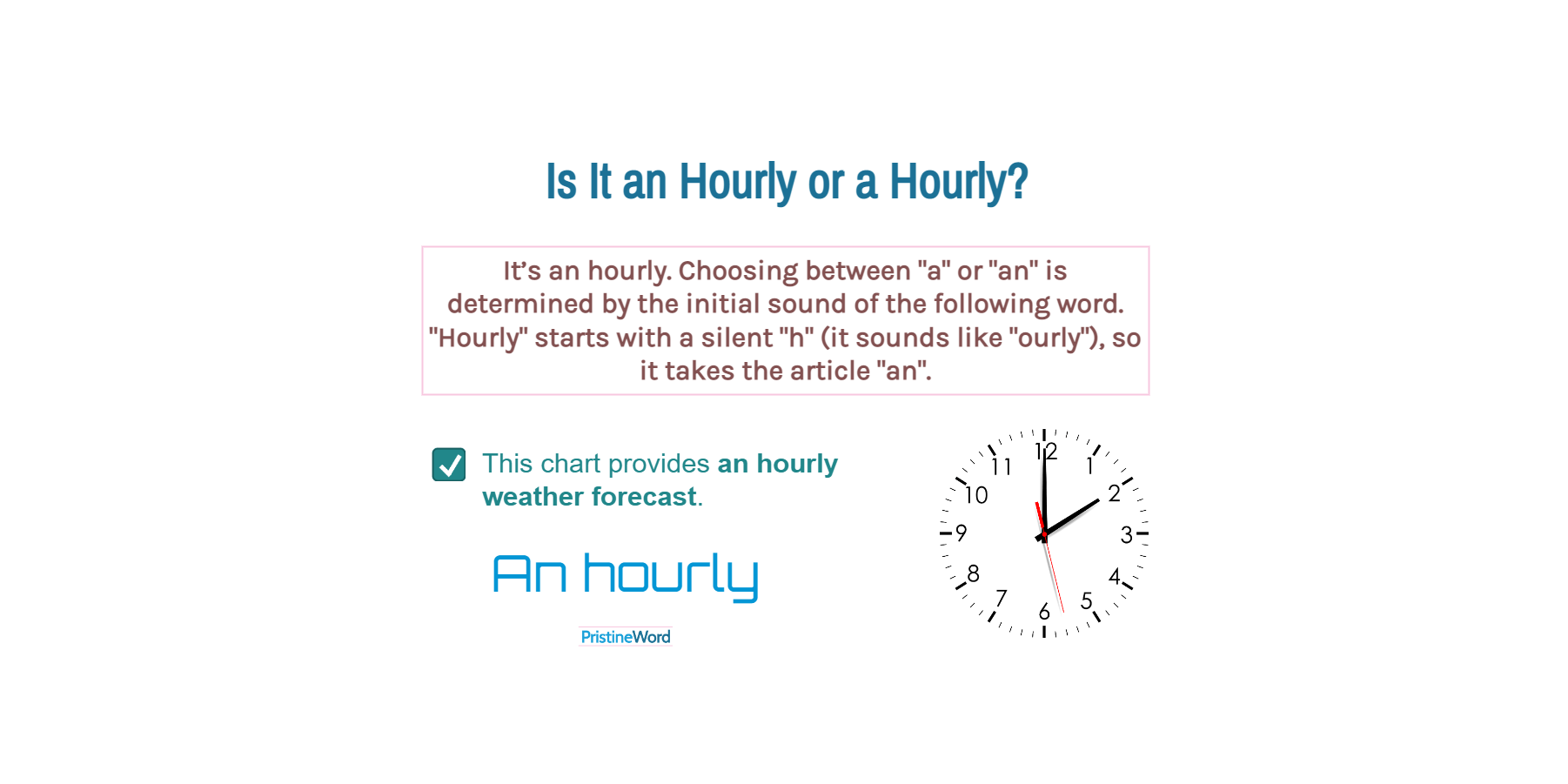 Is It an Hourly or a Hourly?