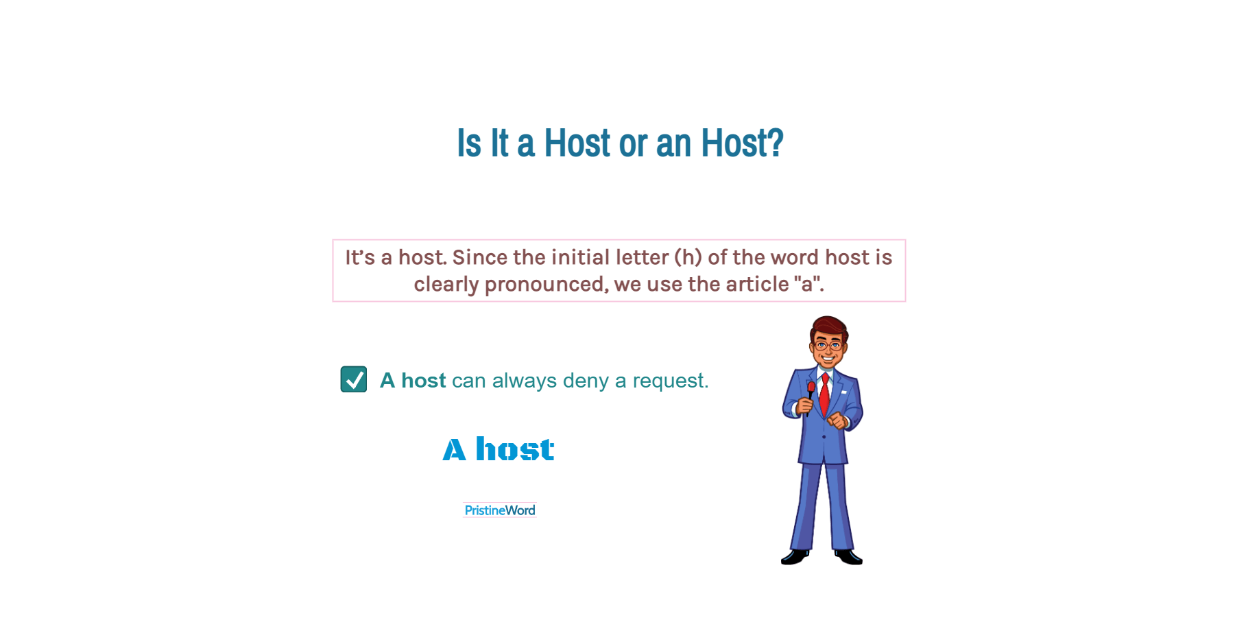 Is It a Host or an Host?