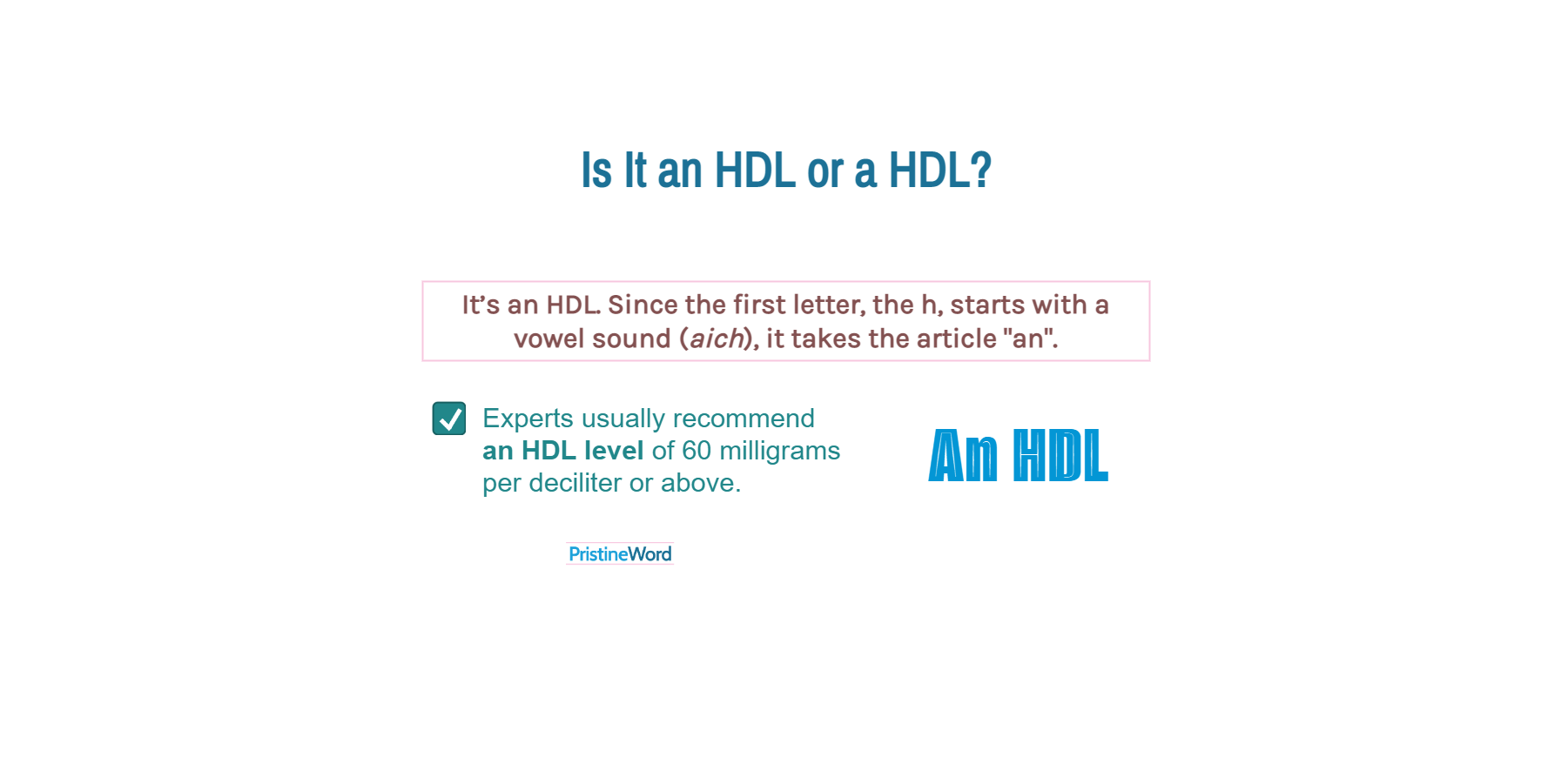 Is It an HDL or a HDL?