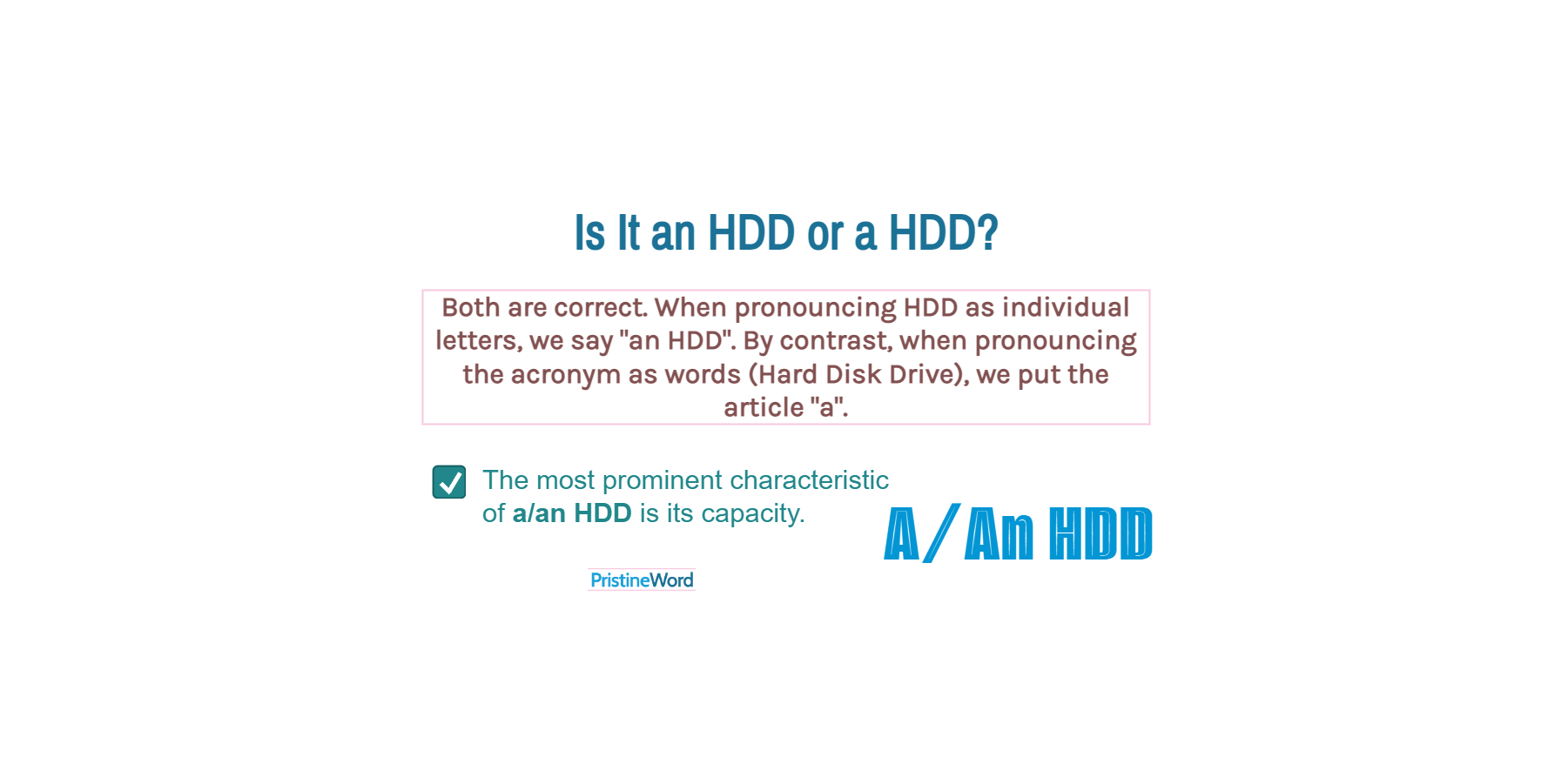 Is It a HDD or an HDD?