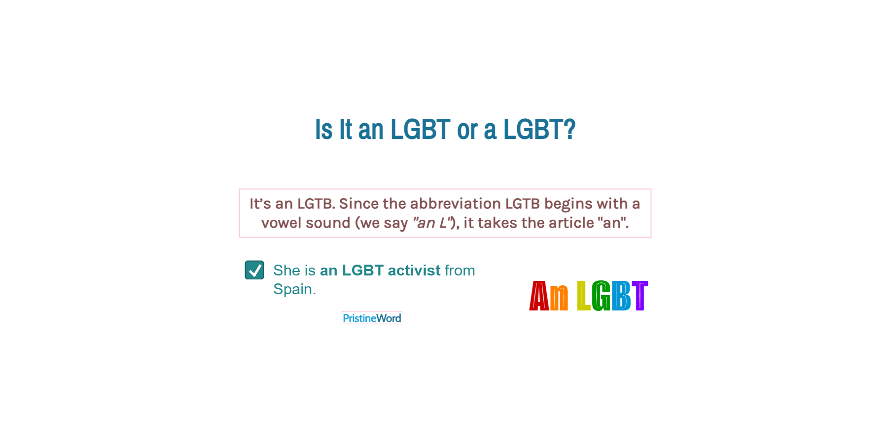 Is It an LGTB or a LGTB?