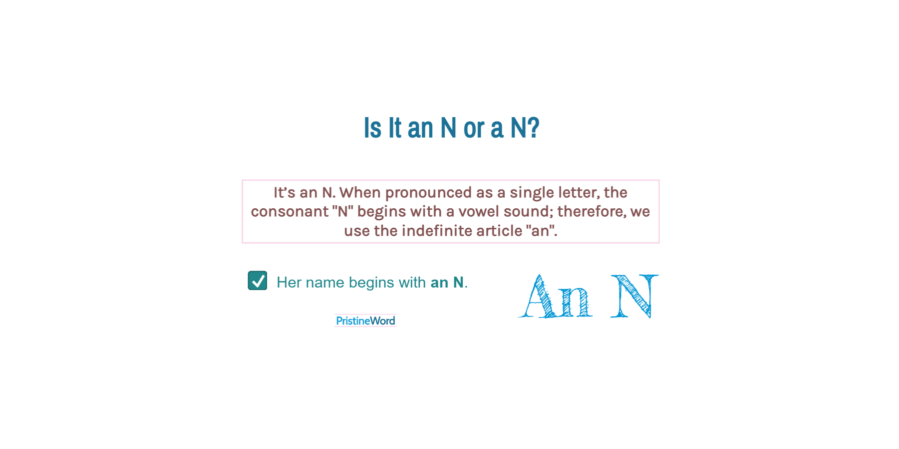 Is It an N or a N?
