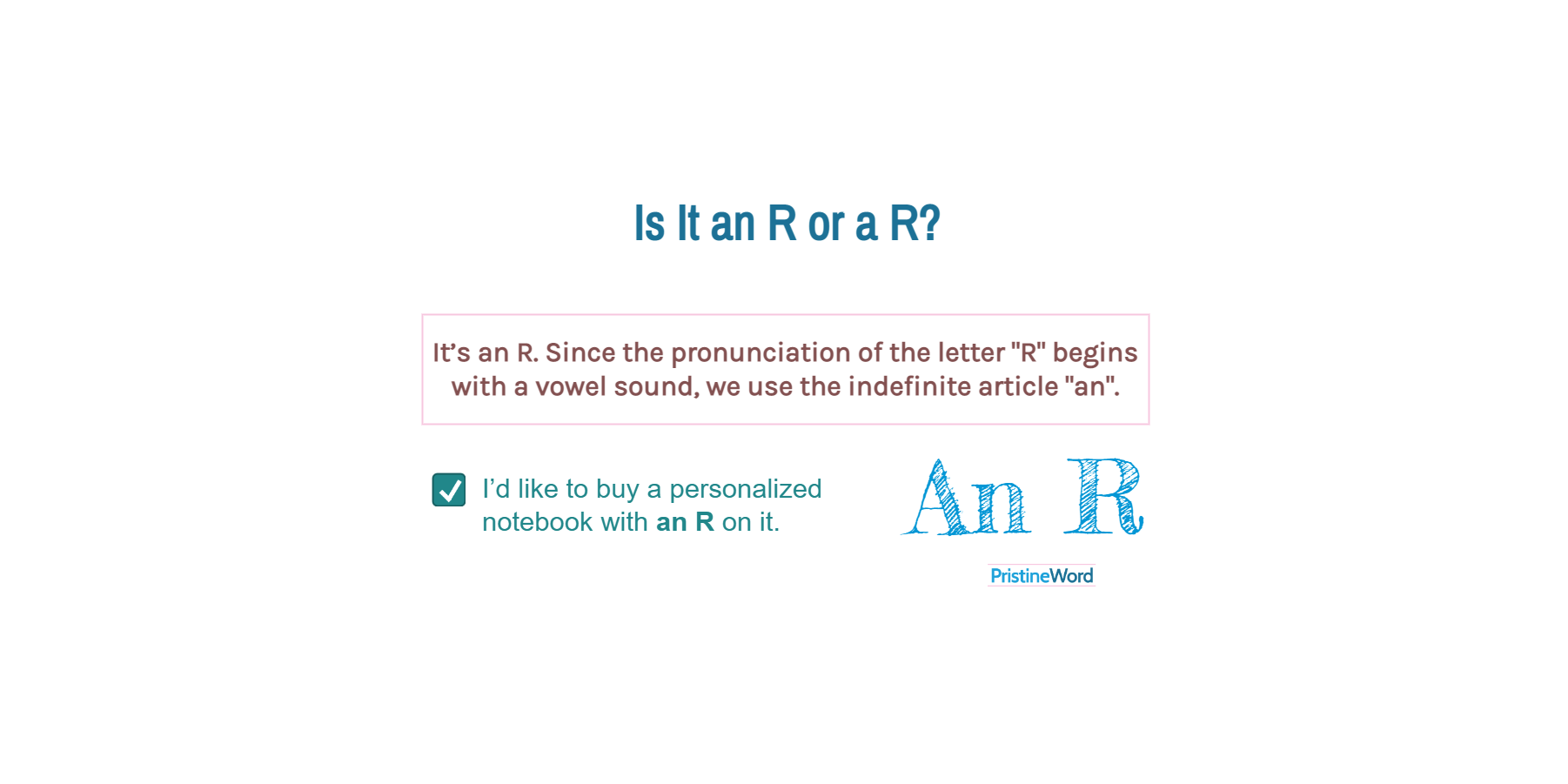 Is It an R or a R?