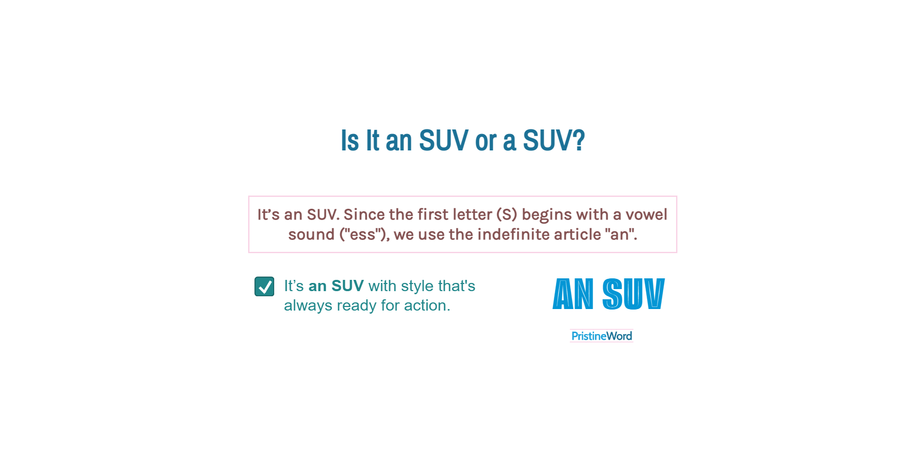 Is It an SUV or a SUV?