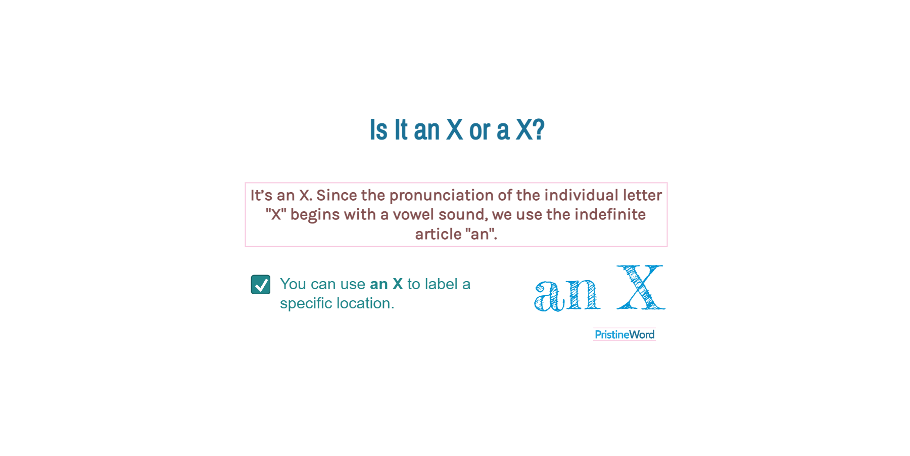 Is It an X or a X?
