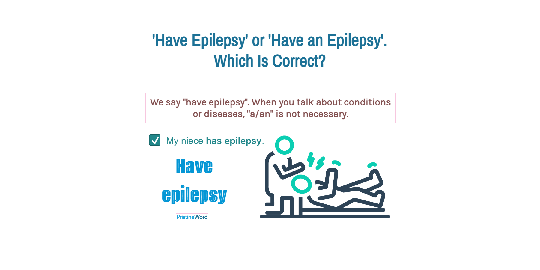 Have Epilepsy or Have an Epilepsy. Which Is Correct?