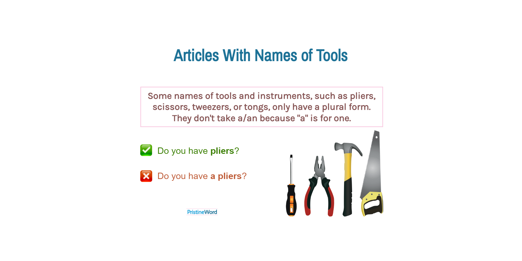 Articles With Names of Tools