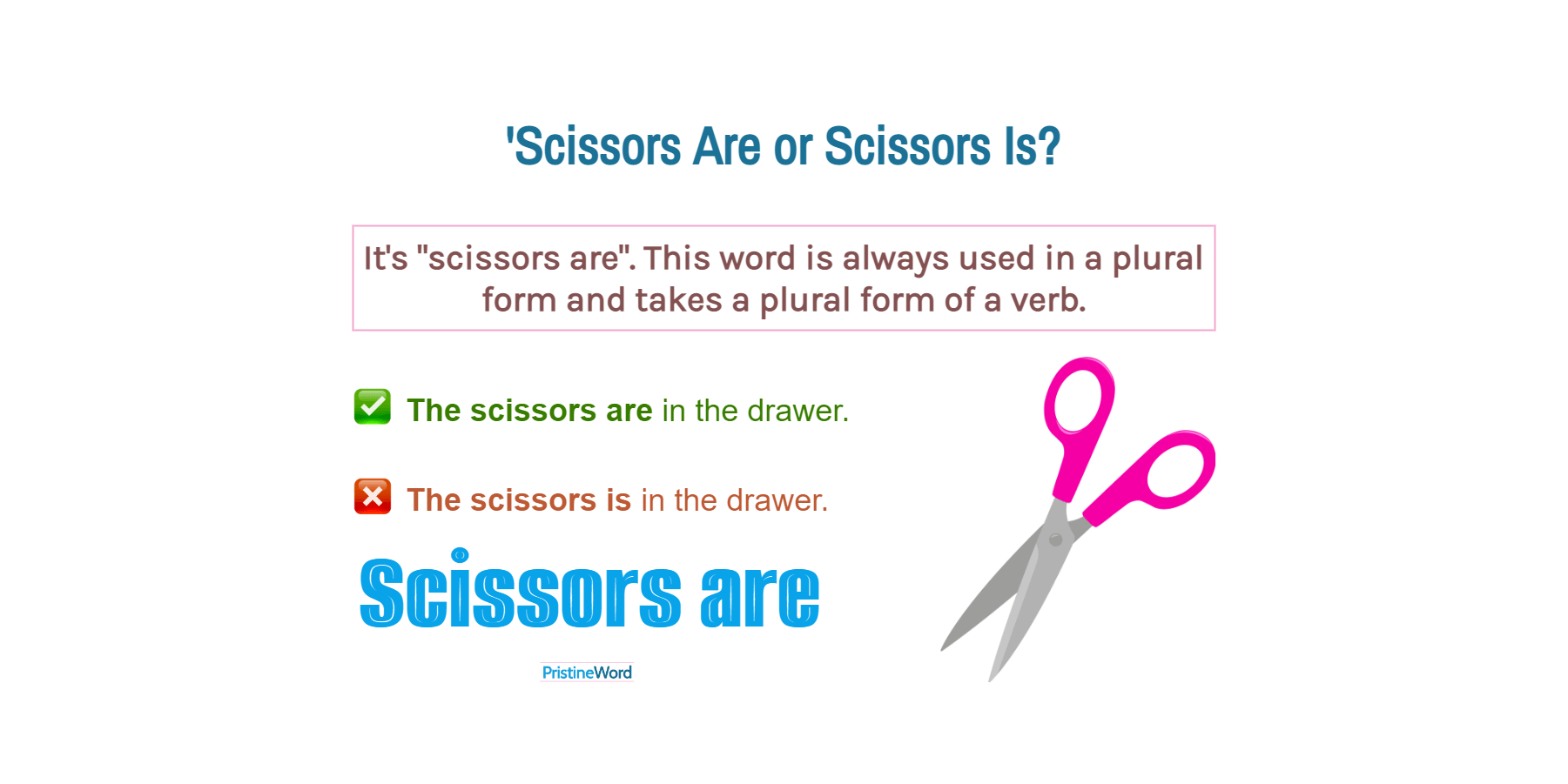 'Scissors Are' or 'Scissors Is'