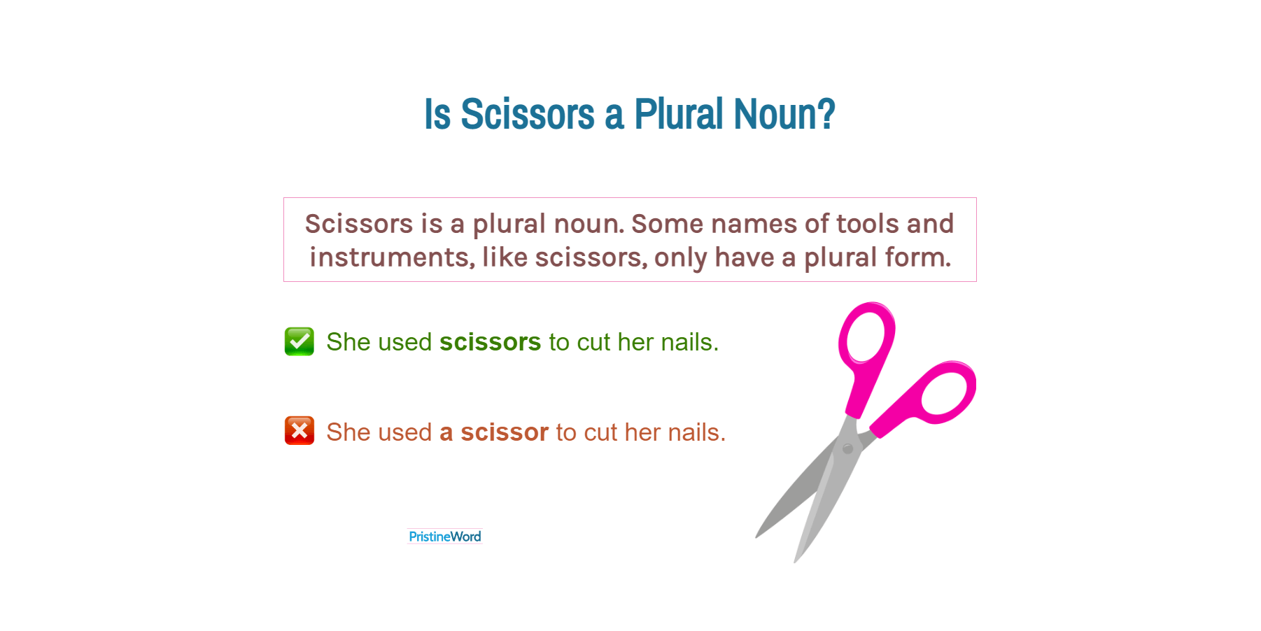 Is Scissors a Plural Noun?