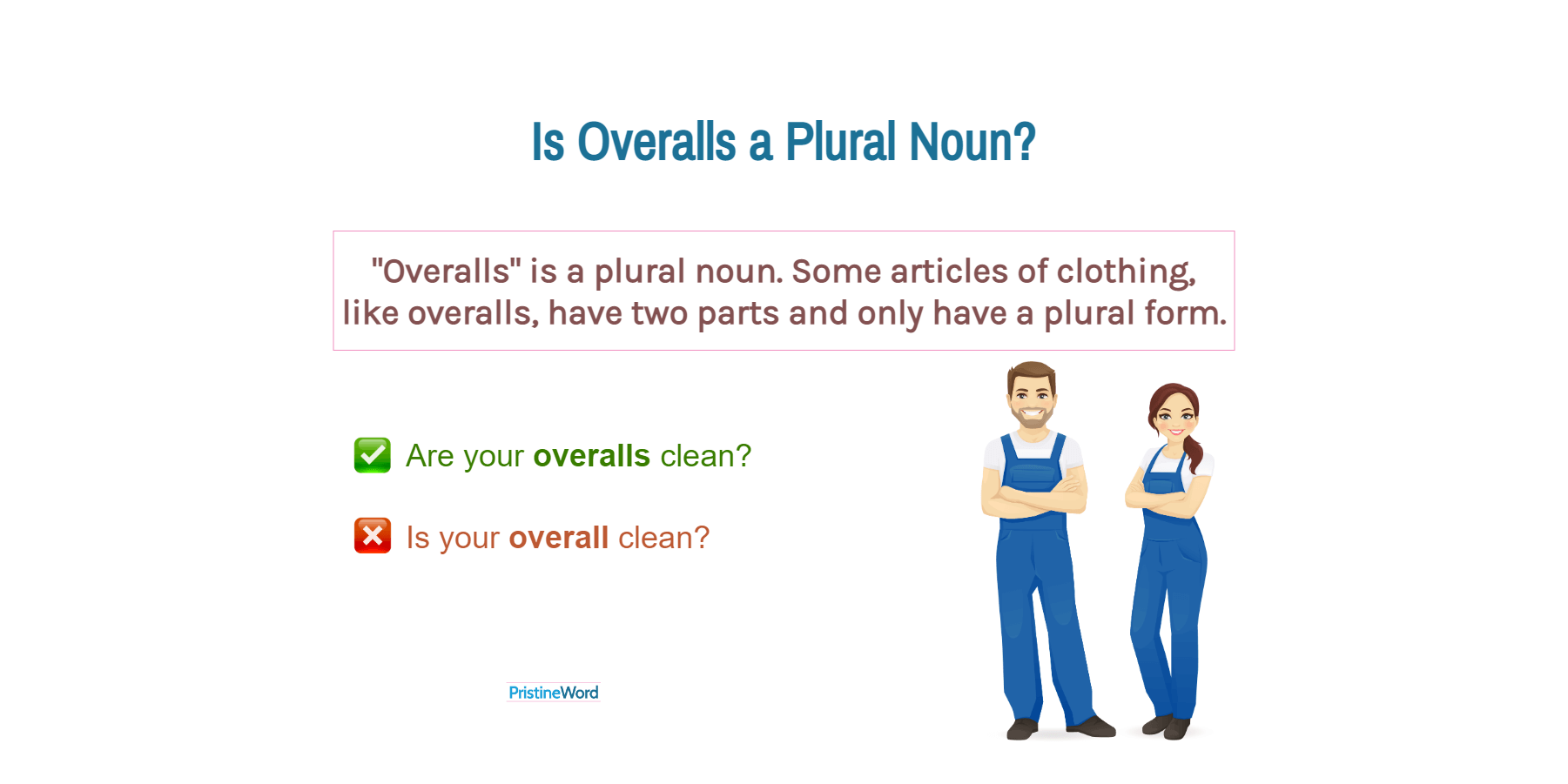 Is Overalls a Plural Noun?