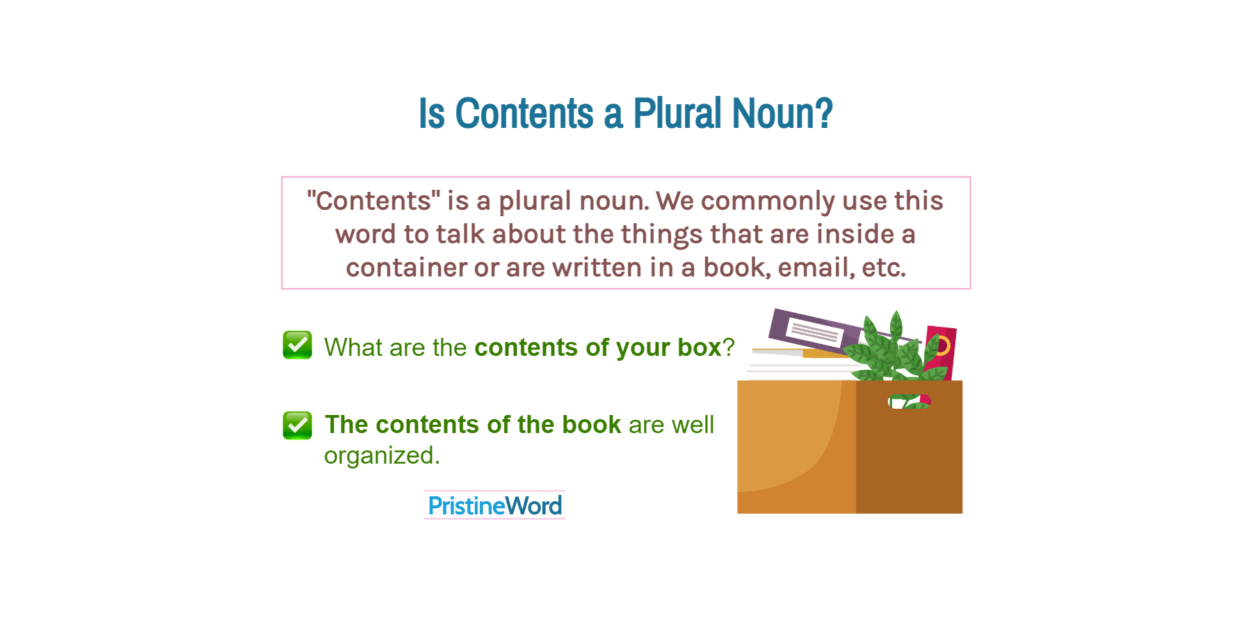 Is Contents a Plural Noun?