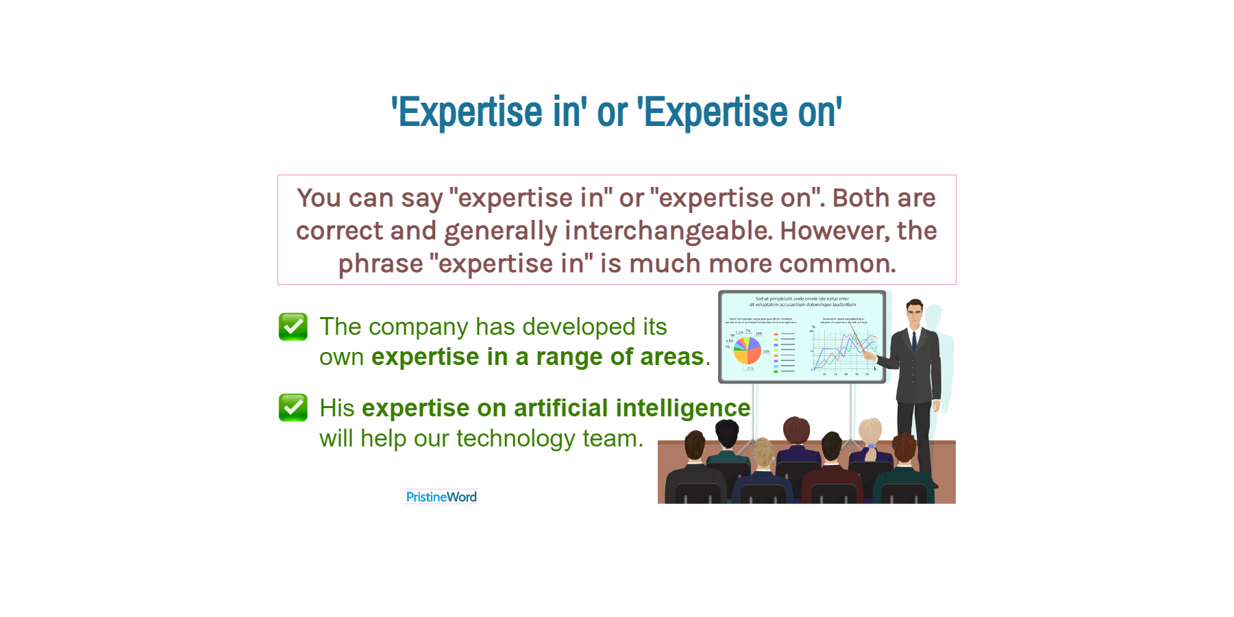'Expertise in' or 'Expertise on'. Which Is Correct?