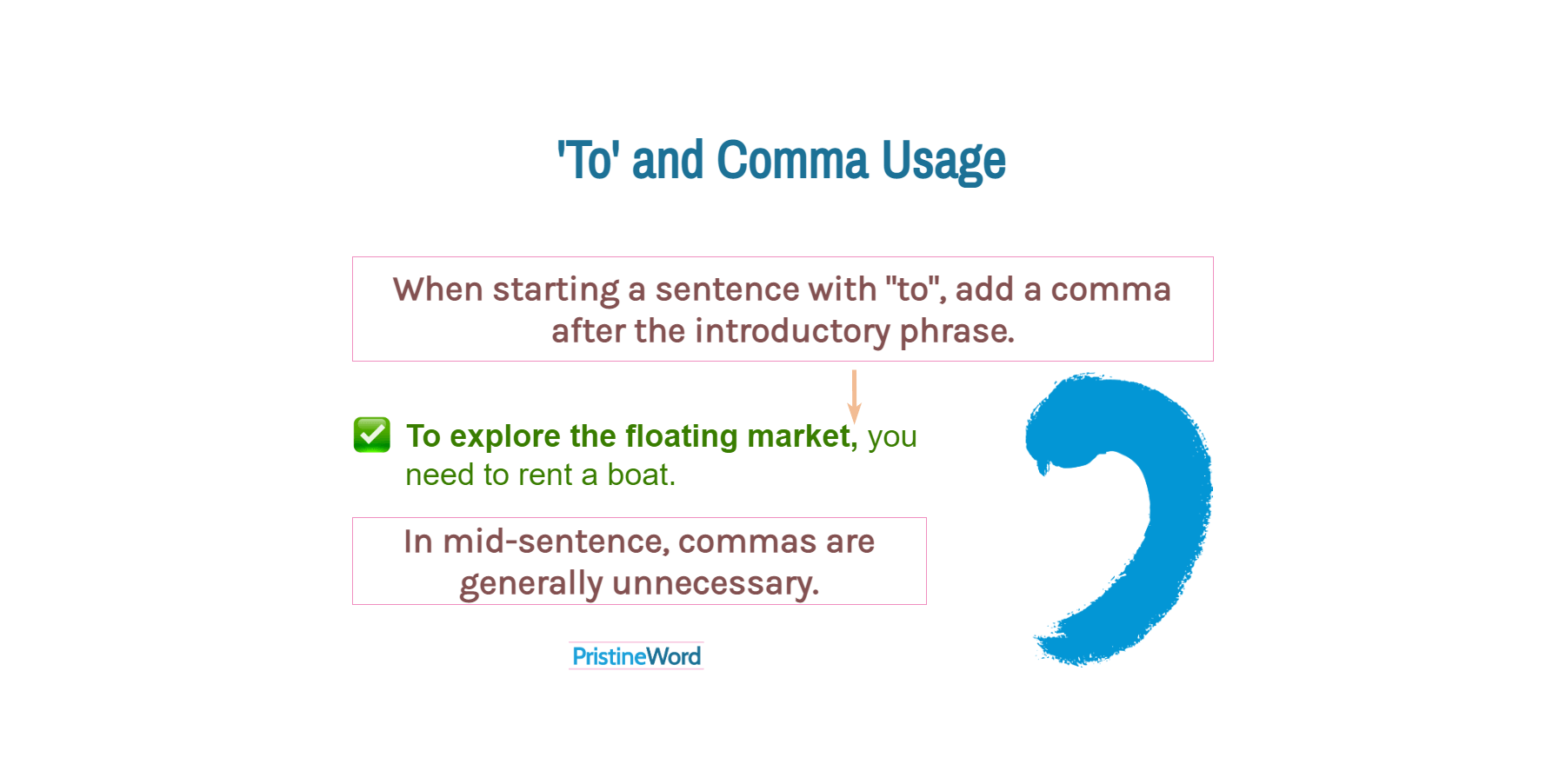 Commas with 'To'